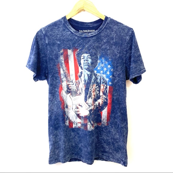 VTG Jimi Hendrix Band T Blue Tie dye small - Picture 1 of 8